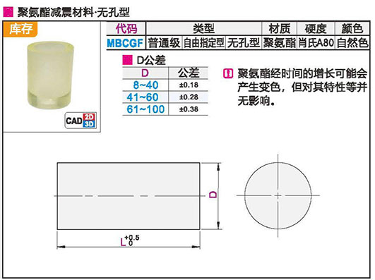 聚氨酯减震材料 普通级 自由指定型 无孔型材质图